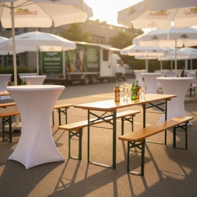 Equipmentverleih für Feste